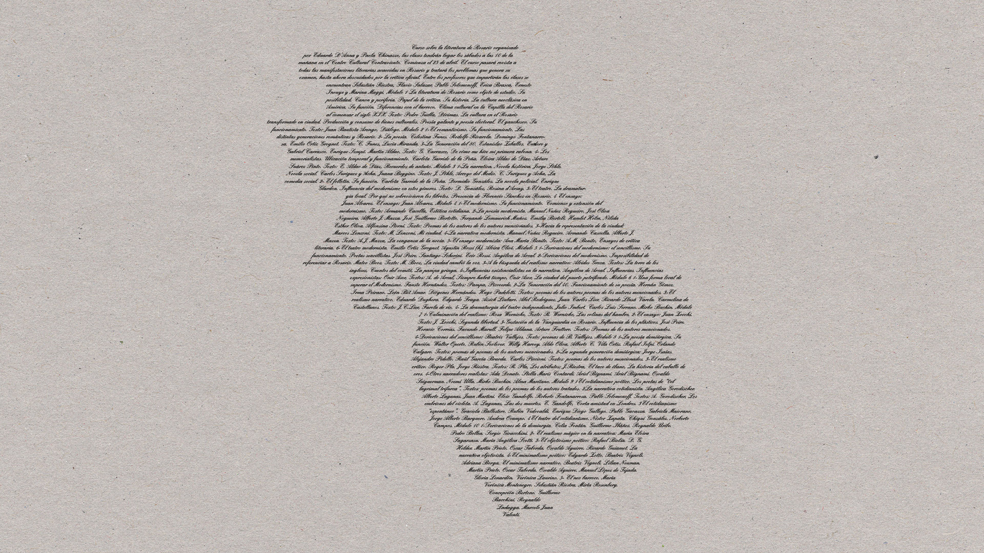 [Curso de literatura] Literatura de Rosario con Eduardo D&rsquo;Anna y Paola Chinazzo.