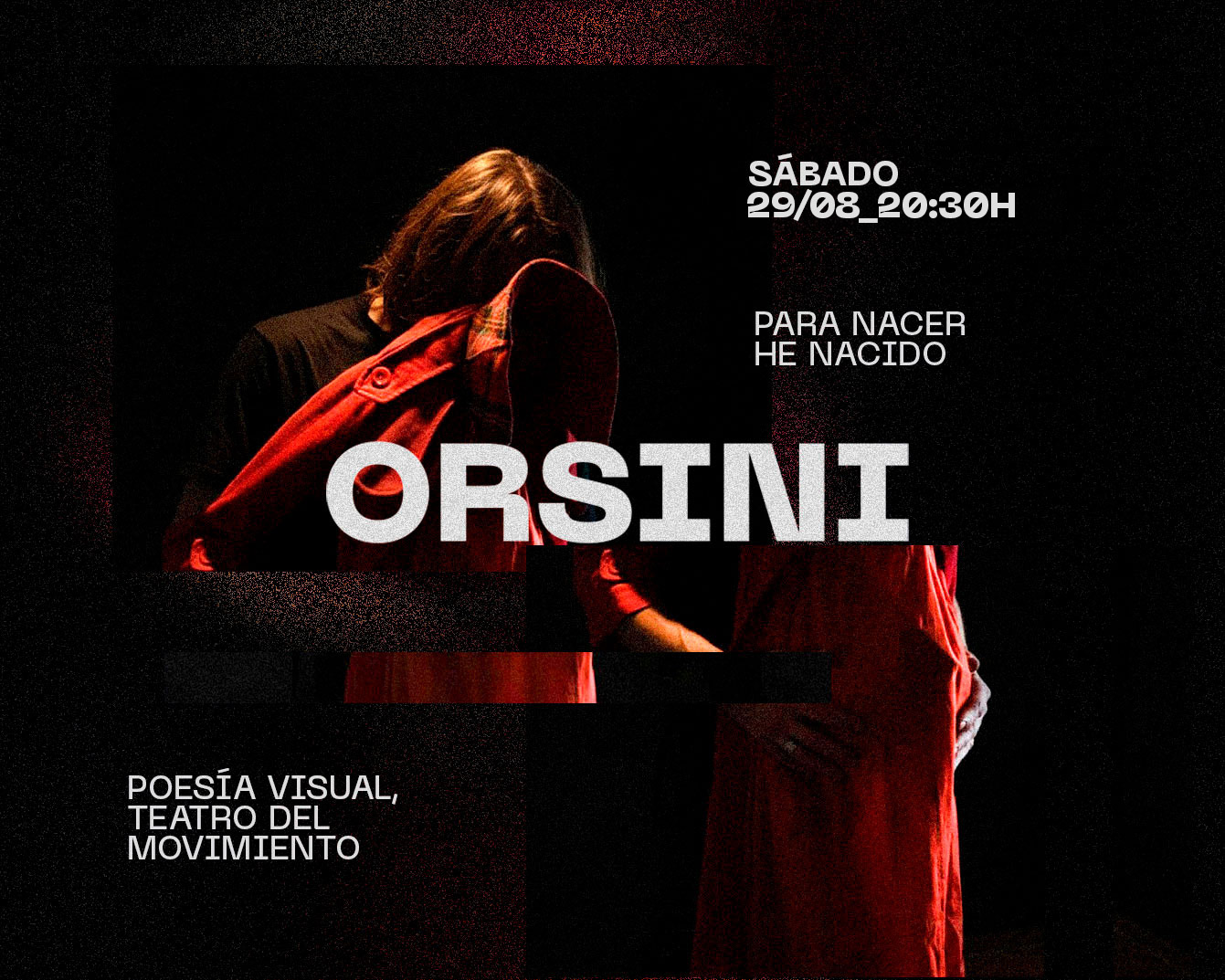 [Rubén Orsini] Para nacer he nacido, el sábado 29 de agosto a las 20:30 en Contraviento. Info e inscripción en orsinicontacto@gmail.com.