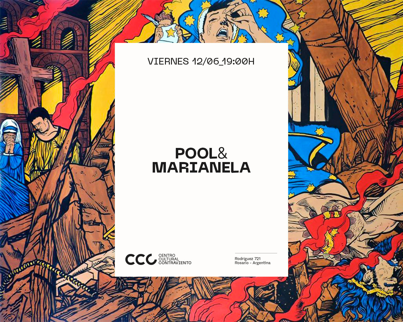 [Inauguración de muestra] El arte sacro en la era digital: un camino para la fe en tiempos de inmediatez de Pool&Marianela, el viernes 12 de junio a las 19 en Contraviento. Entrada libre y gratuita.