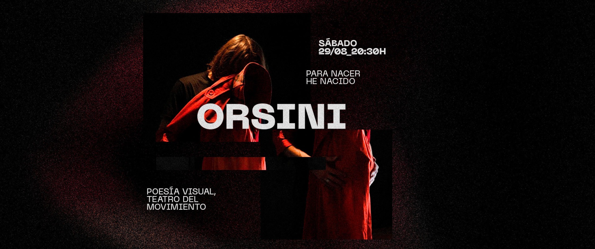 [Rubén Orsini] Para nacer he nacido, el sábado 29 de agosto a las 20:30 en Contraviento. Info e inscripción en orsinicontacto@gmail.com.