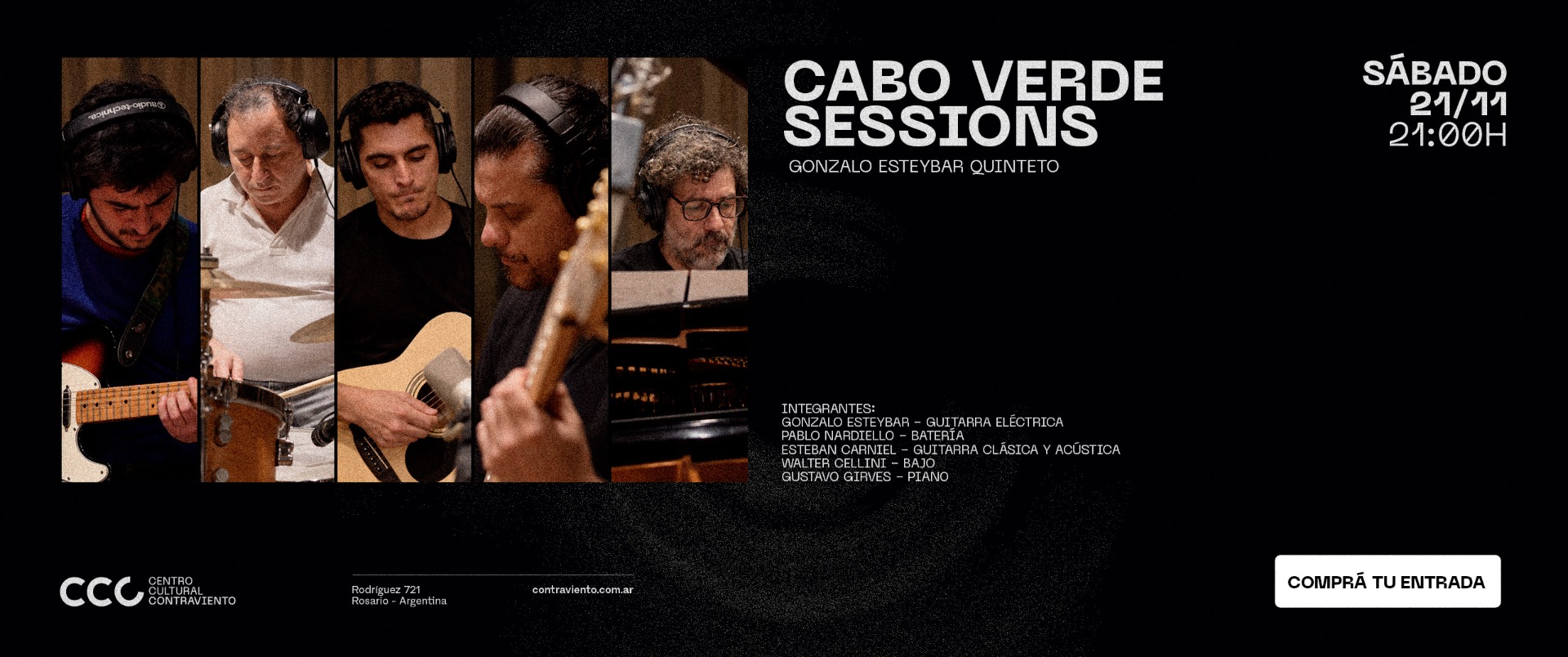 [Música en Contraviento] Cabo Verde Sessions,  el sábado 21 de noviembre a las 21 en Contraviento. Entradas a la venta.