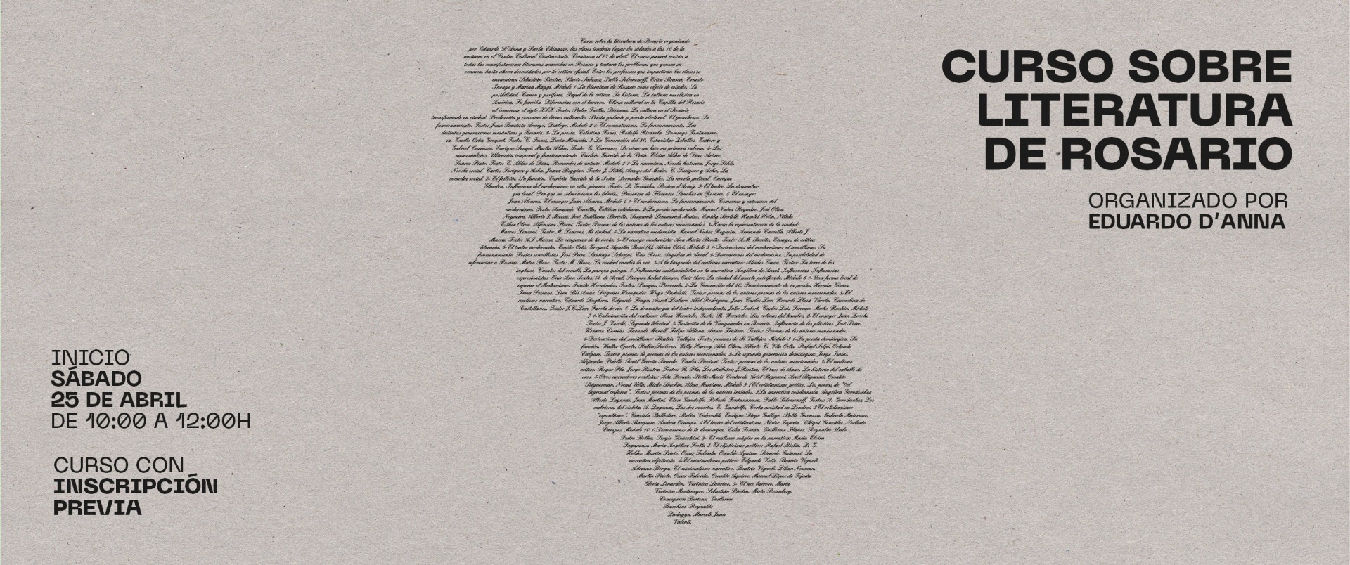 [Curso de literatura] Literatura de Rosario con Eduardo D’Anna y Paola Chinazzo.