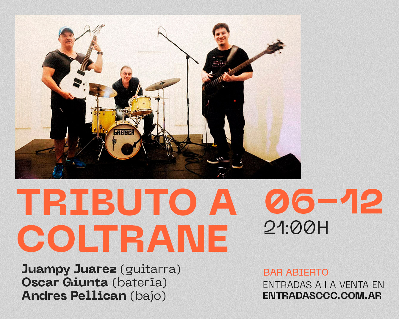 [Música en Contraviento] Tributo a John Coltrane, el 6 de diciembre a las 21. Entradas a la venta. 